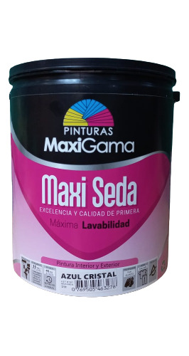 Maxigama Pintura De Seda Azul Cristal Galon