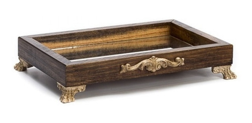 Bandeja Retangular Tribal M Pinus Luxo