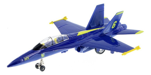 9 X-planes Us Navy F-18 hornet Azul Jet Juguete Con Pull B.