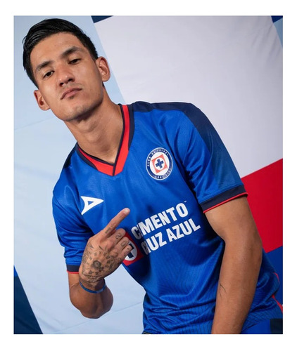 Playera Pirma Jersey Cruz Azul Home 23 24 De Hombre Mod.8014