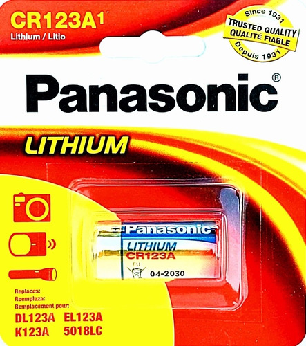 Pila Panasonic Cr123a Litio 3 Volts En Blíster Sellado