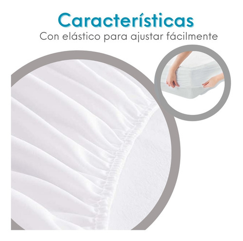 Cubrecolchon Impermeable 1 Plaza Funda Protectora 190x80