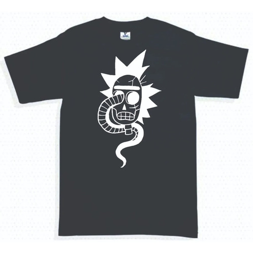 Playera Rick Morty Halloween Calavera Serpiente Morty