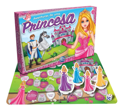 Jogo De Tabuleiro Aventuras De Princesa Pais E Filhos 2865