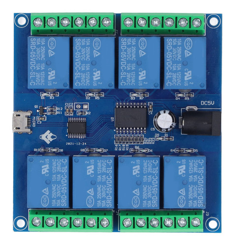 Módulo De Control De Relé, Unidad Usb Gratuita, 8 Canales, 5