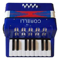 Comprar Acordeón Corelli Para Niños A Piano 17 Teclas 8 Bajos Azul