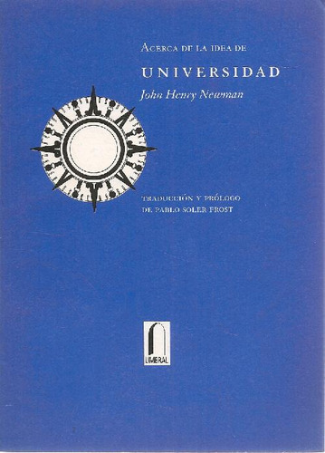 Libro Acerca De La Idea De Universidad De John Henry Newman,