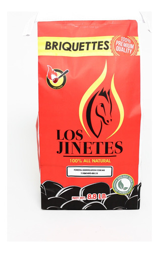 Briqueta De Carbón 4 Kg Los Jinetes