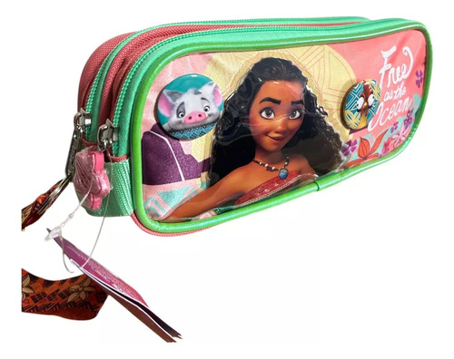 Lapicera/estuchera Escolar Moana La Pelicula Color Marrón
