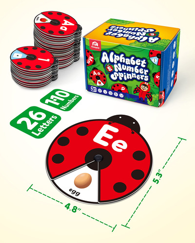 Juguete Abc Montessori Interactivo Giratorio Aprendizaje Beb