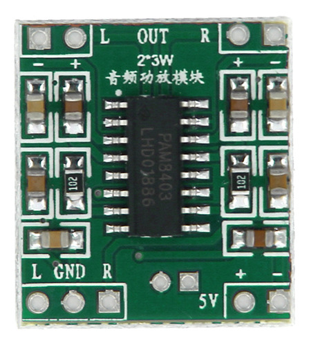 2 Canales Esté Audio Amplifier Dc 5v