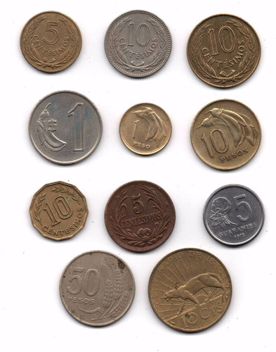Colombia Lote 11 Monedas Diferentes Antiguas