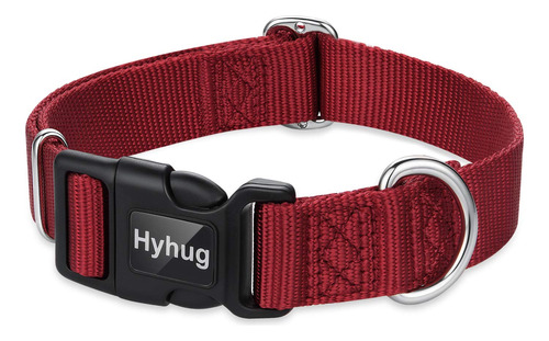 Hyhug Pets - Collar Clasico De Nailon Resistente Con Hebilla