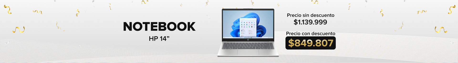 Notebook HP 14"