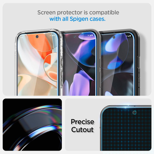 Protetor De Tela Spigen Glastr Ez Fit Para Pixel 9/9 Pro