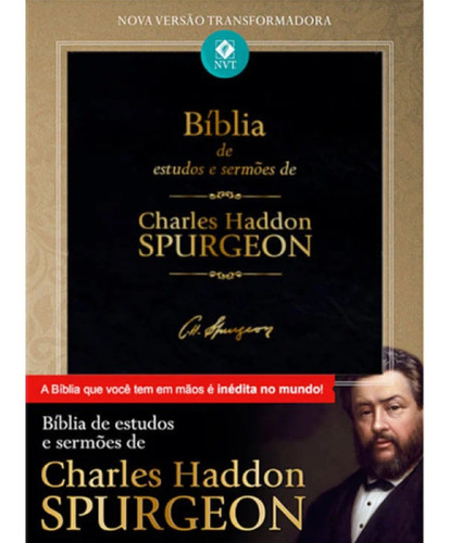 Bíblia Estudo Charles Spurgeon - Nvt | Esboços & Pregações