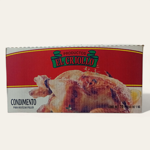 Condimento Rostizar Pollos Criollo 10kg