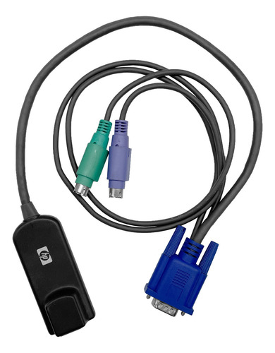 Cabo Kvm Ip Hp 520-290-005 286597-001 Cat5/ps2/db15 Cnsl Cor Preto