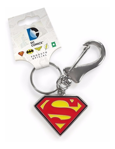 Chaveiro De Metal - Superman Logo - Oficial Dc Comics