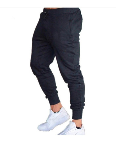 Imagem 2 de 4 de Kit 3 Calças Lisa Moletom Masculina Sport Academia Treino