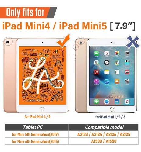 Imagen 2 de 7 de Timecity Case Compatible With iPad Mini 4 iPad Mini 5 2019