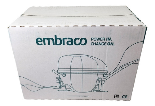 Imagem 4 de 6 de Motor Compressor Embraco 1/4+ R134a Emr 80hlr 110v