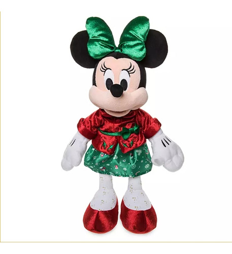 Disney Store Minnie Mouse Peluche Navidad 38cm Nuevo 