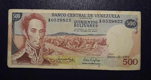 Coleccion Billete  El Guri  500 Bolivares