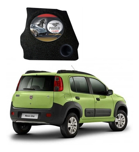 Caixa Automotiva Lateral Dutada De Fibra Fiat Uno Novo