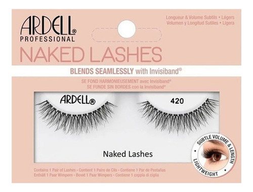 Pestañas Postizas Enteras Ardell Naked Lashes 420 Maquillaje