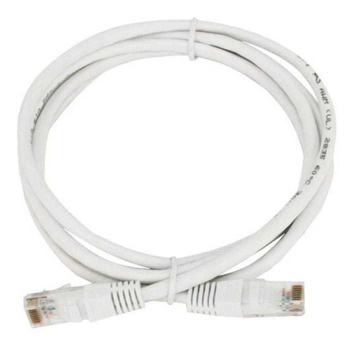 Cable De Red Utp Ampxl Patch Cord Blanco Cat5e 10m 24awg Ce