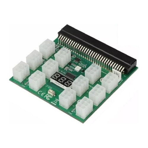 Breakout Board Fuente Mineria 12 Puerto 6 Pin Btc Eth Cripto