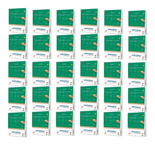 Pack X 30 Cuaderno De Caligrafia Cursiva Plantec Nº 3 19941