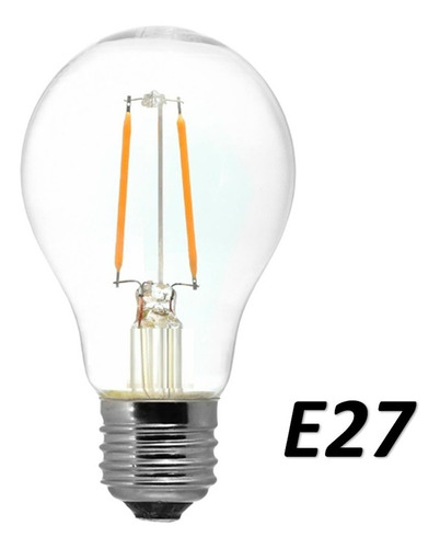 Imagen 2 de 6 de Pack X10 Ampolleta Vintage 2w E27 Filamento Luz Calida