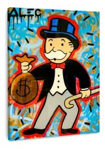 Comprar Cuadro Alec Monopoly Money En Canvas Listo Para Colgar Color Multicolor Armazón Bastidor De Madera