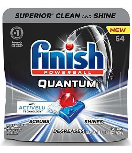 Detergente Para Máquina De Lavar Louça Finish Quantum 64ct P