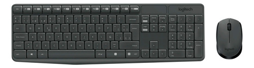 Kit Teclado Y Mouse Logitech Mk235 Usb Negro 920-007901