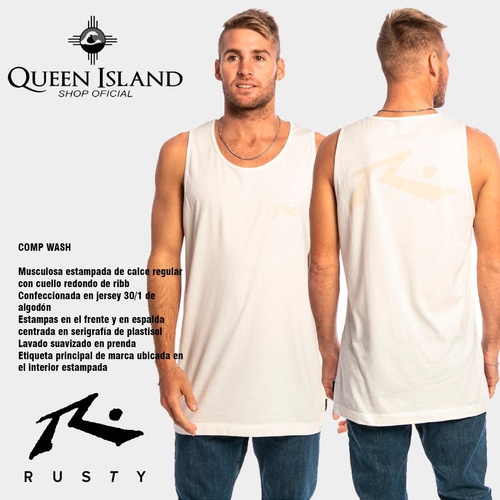 Musculosa  Rusty Comp Wash Tank - Shop Oficial -