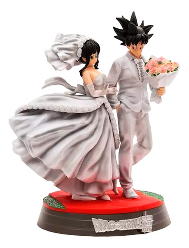 Figuras Goku Y Milk Casados Matrimonio Dragon Ball Z Anime 