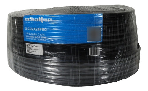 Cable Audio Uso Rudo 100% Cobre Cal2x24 Awg Rollo 100mts Msi