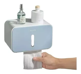 Dispensador De Papel Higiénico, Pañitos Para El Baño Celeste