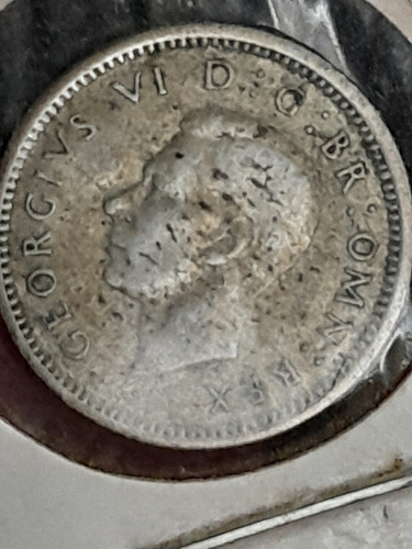 Moneda Inglaterra 3 Pence 1943 Km#848 Ref 592 Libro 3