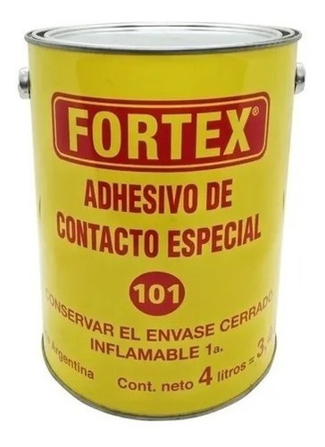 Adhesivo De Contacto Especial 101  X 4 Litro Fortex