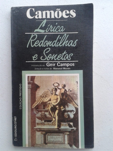 Livro Camões Líricas Redondilhas E Sonetos 