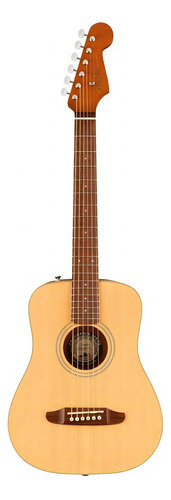 Guitarra Fender Acustica Redondo Mini C/funda Natural 3/4