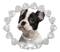 Comprar Collar De Collar De Cadena De Perro Plateado Collar Collar