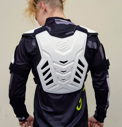 Colete Motocross Asw Maxx Branco Trilha Enduro Bmx Atv