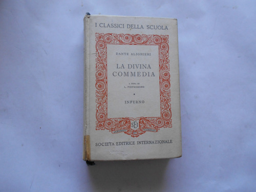 Libro - La Divina Commedia - Inferno - Año 1956 Tapas Duras.