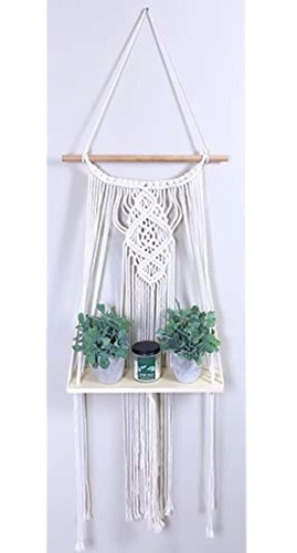 Shaelin Home, Estante De Macrame, Estante Colgante De Pared