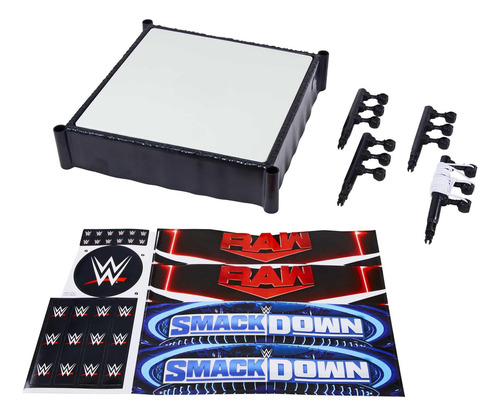 Anel Playset Mattel Wwe Superstar Com Tapete Com Mola